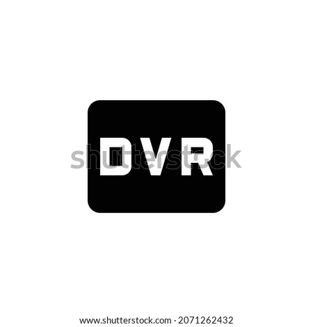 fiber dvr Icon. Flat style design isolated on white background. Vector illustration