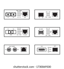 Fiber Ethernet Media Converters Front Panel