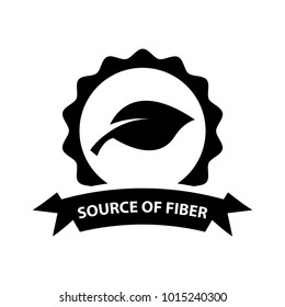 Fiber icon, vector illustration