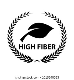 Fiber Icon, Vector Illustration