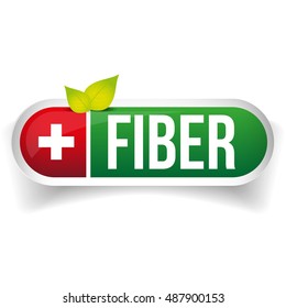 Fiber label vector green