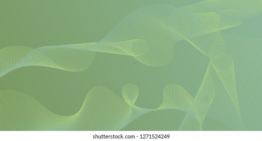 Fiber lines geometric simple background. Colorful fashionable poster smoky vector pattern. Uneven bent lines ripple effect graphics. Smooth filament curves motion creative background.