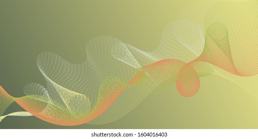 Fiber lines geometric simple background. Contemporary vector graphics with bent waves. Uneven bent lines ripple effect graphics. Overlapping curves card backdrop simple design.