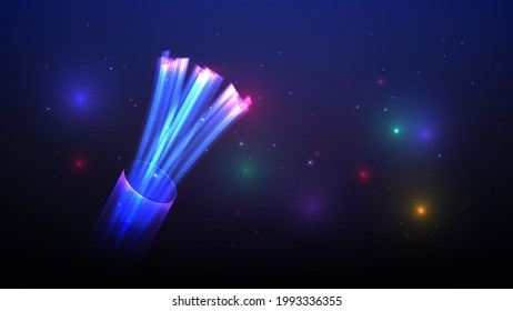 The fiber optic cable background network communication technology