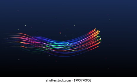 The fiber optic cable background network communication technology