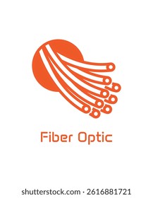 Fiber optic cable icon design vector illustration
