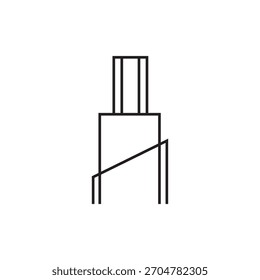 Glasfaserkabel Symbol Illustration Element Design