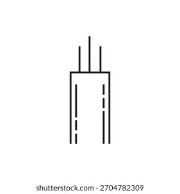 Glasfaserkabel Symbol Illustration Element Design