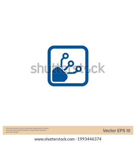 fiber optic cable icon logo template
