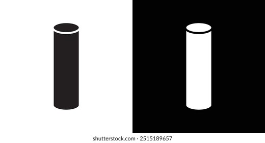 Fiber optic cable icon Thin line flat illustration