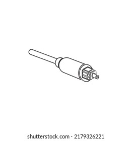 fiber optic cable icon. vector illustration symbol design