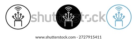 Fiber optic cable icon vector. modern internet connectivity symbol. vector illustration.