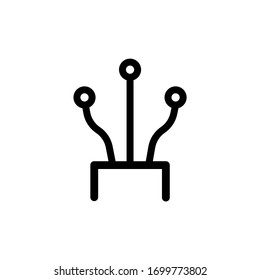 Fiber optic cable trendy flat design