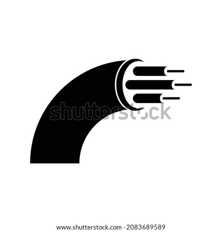 Fiber optic icon design isolated on white background