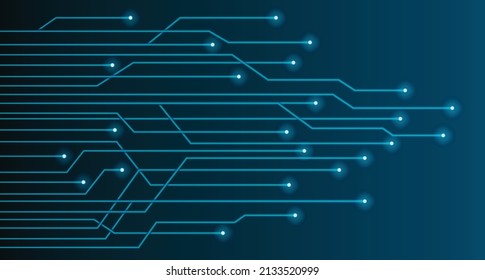 Fiber optic light. Digital technology. Graphic vector