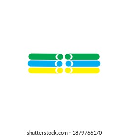 fiber optic logo design icon illustration template