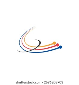 Plantilla de diseño de logotipo de fibra óptica