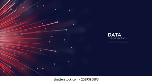 Fiber optics, data transformation vector background. big data technology, future of internet vector background design. Cyber circuit future technology background.