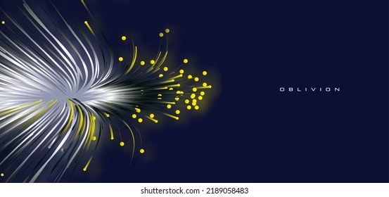 Fiber optics, data transformation vector background. big data technology, future of internet vector background design. Cyber circuit future technology background.

