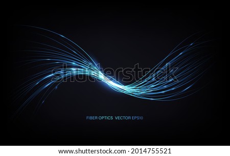 Fiber optics lights abstract background