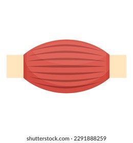 Fiber strong muscle icon cartoon vector. Muscular arm. Body flex