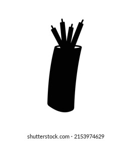fiber wire Vector icon which is suitable for commercial work and easily modify or edit it

