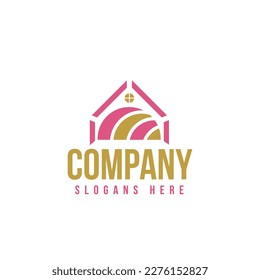 fiberglass insulation contractor logo in vector