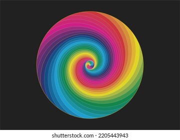 Fibonacci Color Wheel, Sacred Geometry, Golden Ratio