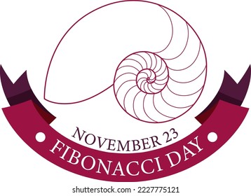 Fibonacci-Tag-Plakatdesign-Illustration