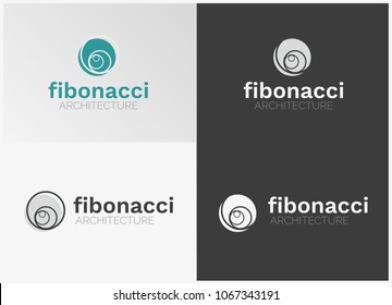 Fibonacci Geometric Architecture Studio - Logo Vector Template