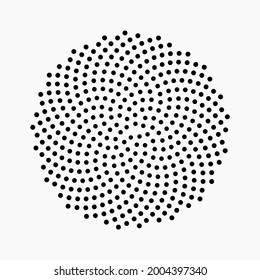 Fibonacci Golden Ratio Spiral Vector Pattern