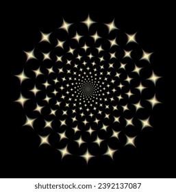 Fibonacci gradient blurred Ratio Spiral Vector Pattern,