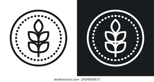 Fibre Icon Designed in a Line Style on White background.