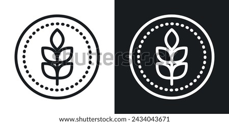 Fibre Icon Designed in a Line Style on White background.