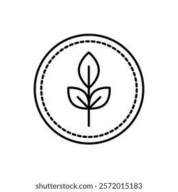 Fibre icon in liner stroke style