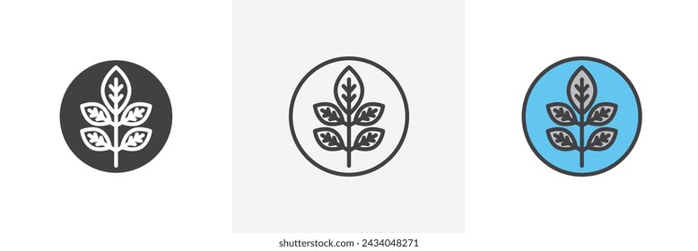 Diseño de estilo de icono de línea aislada de fibra. Ilustración vectorial simple
