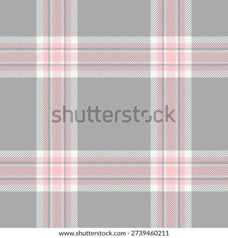 Fibre pattern check vector, english background tartan fabric. Antique textile texture plaid seamless in dark gray and white colors palette.