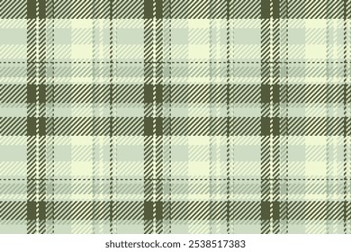 Fibre pattern tartan plaid, folk fabric vector texture. Robe seamless textile background check in light and lime colors palette.