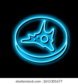 fibroblast cell immunity neon light sign vector. fibroblast cell immunity illustration