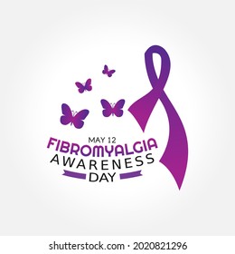 Fibromyalgia Awareness Day. Suitable for greeting card, poster and banner.