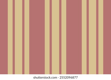 Fibrous stripe texture vector, individuality pattern lines background. Plain vertical textile fabric seamless in red and amber colors palette.