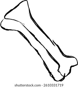 fibula icon in Doodle style 