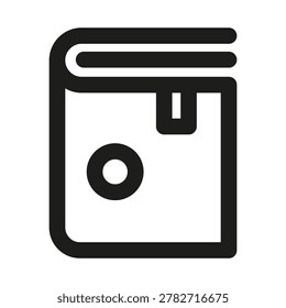 Fiction icon. Editable line icon. Professional and modern outline icon vector illustration featuring open book with imaginative storytelling elements in a minimal design.