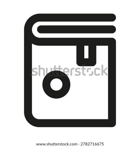 Fiction icon. Editable line icon. Professional and modern outline icon vector illustration featuring open book with imaginative storytelling elements in a minimal design.