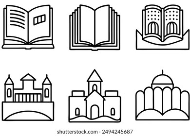 Fiction Novels Art Creative Line Art Illustration Designs Collection