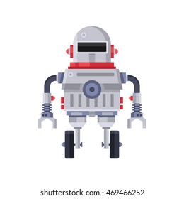 Fiction Robot on White Background. Vector