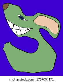 A fictional character with a big smile