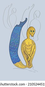 Fictional character with a tail, for templates