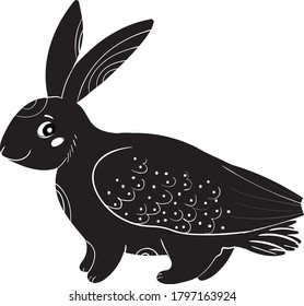 fictional creature hare with wings