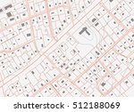 Fictional plan a residential area of private housing. Urban planning illustration, city map background